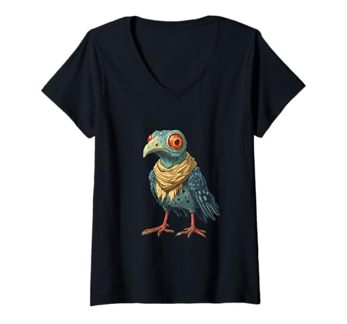 Damen Witziges, sarkastisches Tier-Zombie-Design T-Shirt mit V-Ausschnitt Damen Witziges, sarkastisches Tier-Zombie-Design T-Shirt mit V-Ausschnitt von Zeige deine sarkastische Zombie-Persönlichkeit