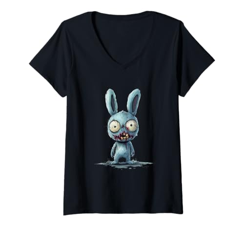 Damen Witziges, sarkastisches Tier-Zombie-Design T-Shirt mit V-Ausschnitt Damen Witziges, sarkastisches Tier-Zombie-Design T-Shirt mit V-Ausschnitt von Zeige deine sarkastische Zombie-Persönlichkeit