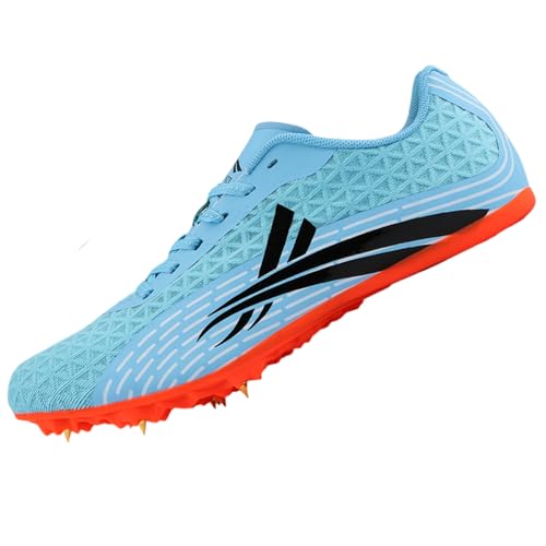 Spikes Leichtathletik Kinder,Leichtathletik Spikes MäNnliche,Leichte Spikes Laufschuhe,Leichte,Atmungsaktiv Und Bequem,Gittergewebe,Passend FüR Bahn Und Feld,Anti-Rutsch Und Geschwindigkeit von Zeihyeurus