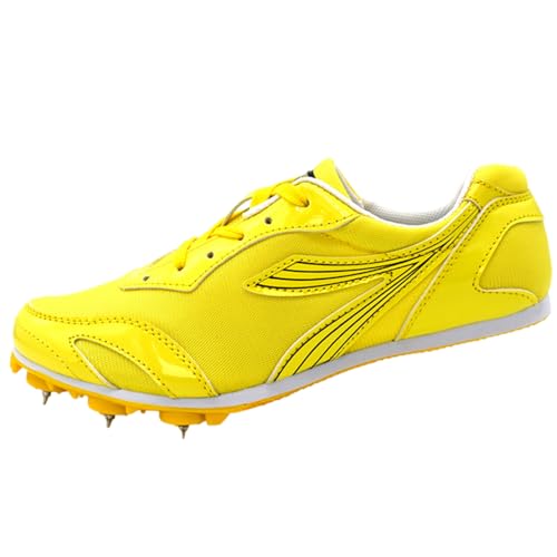 Zeihyeurus Spikes Leichtathletik Kinder,Leichte Spikes Laufschuhe,Herren Damen Leichtathletikschuhe,Atmungsaktive,Tragen Geeignet,Herren Damen Und Kinder,Wettkampf-Lauftraining Weitsprung Sneaker von Zeihyeurus
