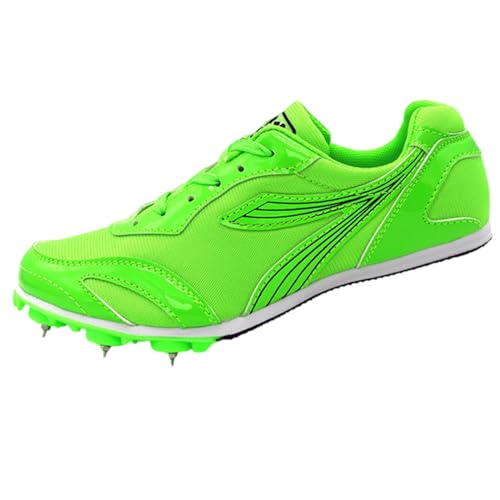 Zeihyeurus Spikes Leichtathletik Kinder,Leichte Spikes Laufschuhe,Herren Damen Leichtathletikschuhe,Atmungsaktive,Tragen Geeignet,Herren Damen Und Kinder,Wettkampf-Lauftraining Weitsprung Sneaker von Zeihyeurus