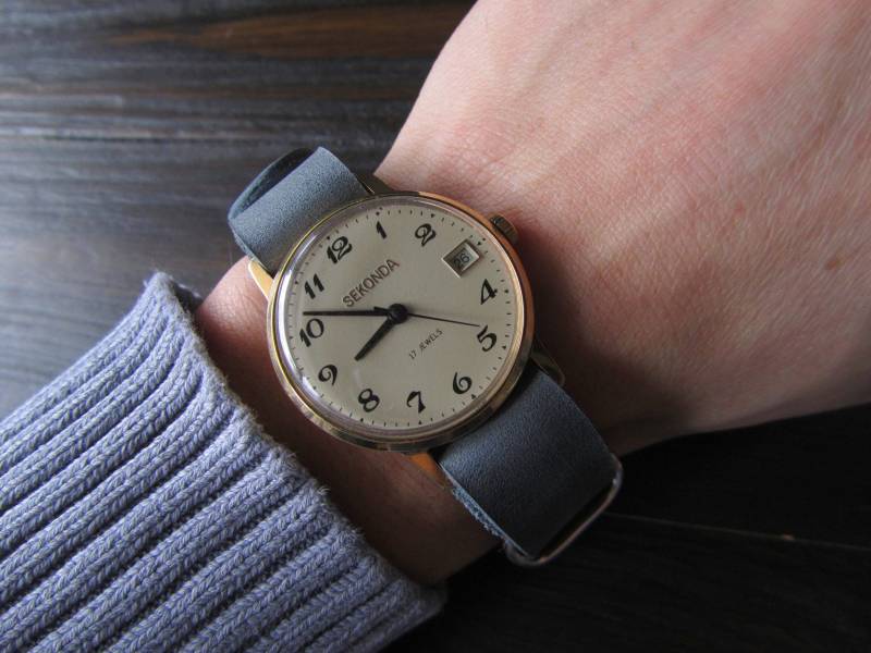 Vintage Sekonda Vergoldete Herrenuhr Udssr 17 Jewels von ZeikanShop