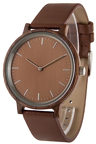 Zeit-Bar Armbanduhr für Damen und Herren Slim Line, Holzgehäuse Zeit-Bar Armbanduhr für Damen und Herren Slim Line, Holzgehäuse von Zeit-Bar