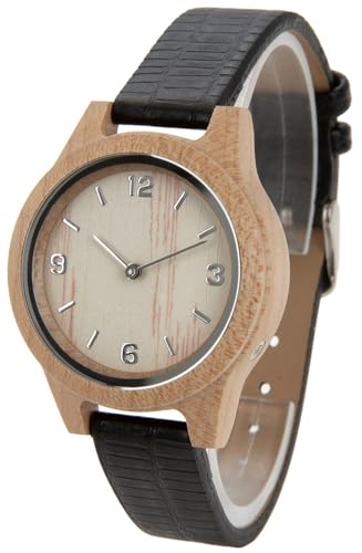 Zeit-Bar Funk-Armbanduhr Damen, Holz-Gehäuse von Zeit-Bar