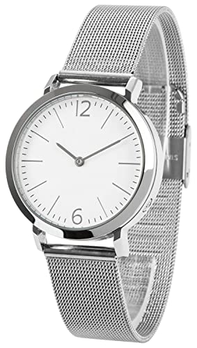 Zeit-Bar Funk-Armbanduhr Damen, mit Maschenmetallband von Zeit-Bar