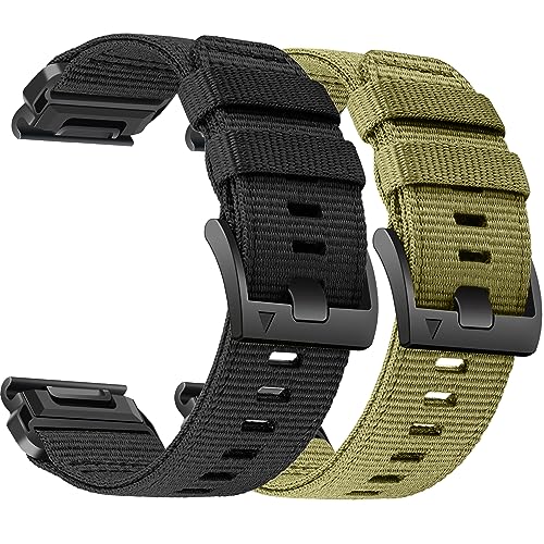 Zeit Diktator 26mm Armband Compatible With Garmin Fenix 7x 6x 5x Tactix 7 pro 6x pro 5x plus watch,Sport Loop Watch band For Garmin Fenix 3 3HR MK2 Delta Enduro 1 2 For Men-Large von Zeit Diktator