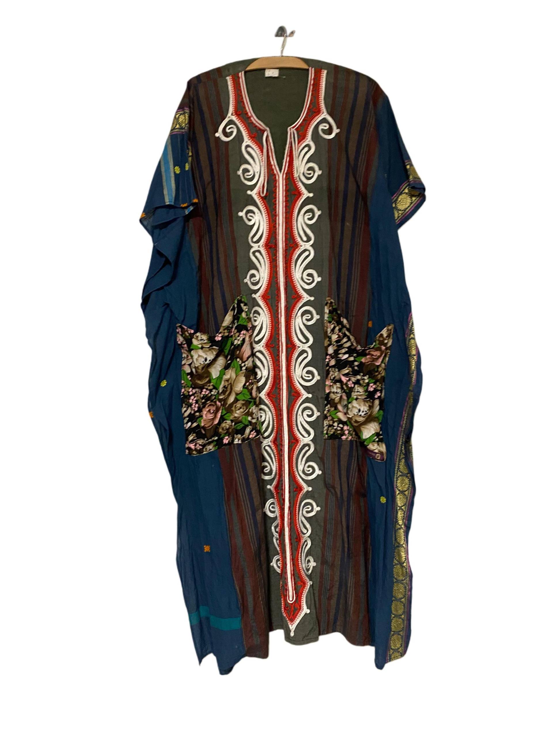 Oversize Kleid Long - Kurze Ärmel Handmade Upcycling Unikat Orient Stoff Mit Retro Kombi- Boho Style Zeitlos By Marija Oversize Kleid Long - Kurze Ärmel Handmade Upcycling Unikat Orient Stoff Mit Retro Kombi- Boho Style Zeitlos By Marija von ZeitlosbyMarija