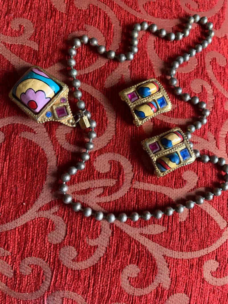 Vintage Kette Und Ohrringe Alexis Lahellec von ZeitloseJuwelenMine