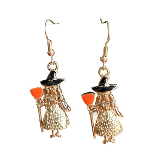 Einzigartige Kürbisfledermaus Drop Ohrringe Aus Recyceltem Metall Geeignet Für Festliche Anlässe Und Trendige Modeliebhaber Komfortable Halloween Accessoire Ohrringe von Zeiwohndc