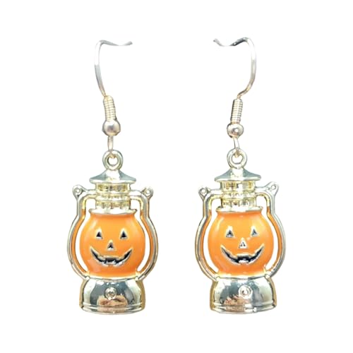 Einzigartige Kürbisfledermaus Drop Ohrringe Aus Recyceltem Metall Geeignet Für Festliche Anlässe Und Trendige Modeliebhaber Komfortable Halloween Accessoire Ohrringe von Zeiwohndc