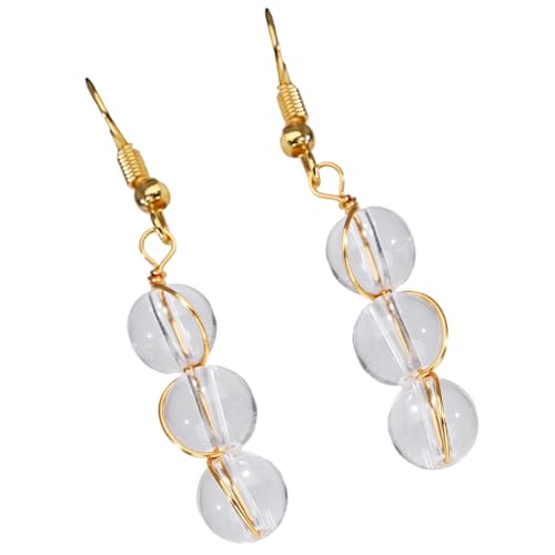 Elegante Perlen Ohrringe Mit Goldenem Drahtpackung Natursteinschmuck Ohrzubehör Für Frauen Täglich Mit Gold Draht Umwickelt von Zeiwohndc