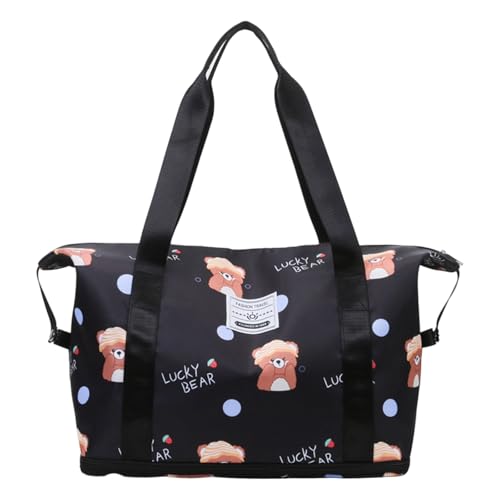 Fitness Bag Erweiterbares Reisen Trocken Und Nasstrennzeichen Gepäck Mit Großer Kapazitätstraining Wochenendaussage Sport Cartoon Fitnessstudio Großkapazität Traving Training Erweiterbares Fitness von Zeiwohndc