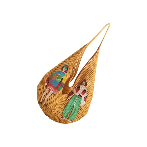 Frauen Gewebter Achselhöhlenbeutel Strand Modische Schulter Großkapazität Unterarm Stilvoller Pendeln Frauen Stricken Schulter Koreanische Styles Achselhaut Handtasche von Zeiwohndc