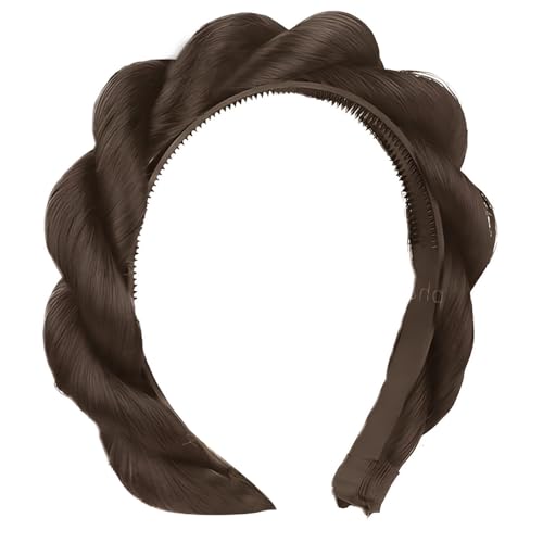 Mädchen Geflochtene Haarbandhaarverlängerungen Stirnband Für Cosplay Street Photography Geflochtene Brötchen Prinzessin Coser von Zeiwohndc