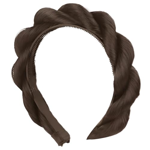 Mädchen Geflochtene Haarbandhaarverlängerungen Stirnband Für Cosplay Street Photography Geflochtene Brötchen Prinzessin Coser von Zeiwohndc