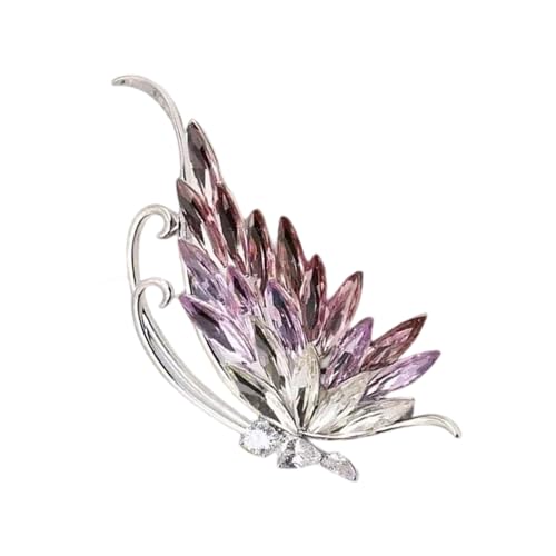 Multi Gebrauch Blau Kristall Schmetterling Schmuck Pin Premium Legierung Konstruktion Bequeme Kleidung Für Schals Für Schals Und Outfits Legierung Brosche von Zeiwohndc