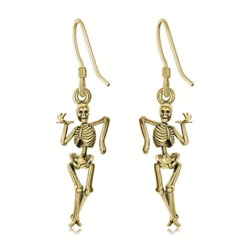 Skeleton Charm Dangle Ohrringe Mode Gotisches Accessoire Ideal Für Halloween Und Musikveranstaltungen Halloween Party Ohrringe von Zeiwohndc