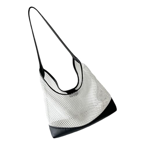 Zeitgenössische Gewebte Handtasche 2025 Hohles Muster Weicher Umhängetasche Bequemer Riemen Mehrzweck Carryall Koreanischer Stil Atmungsaktiver Schultertasche von Zeiwohndc