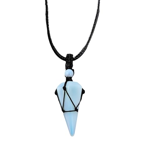 Zeitgenössischer Geometrischer Opal Schmuck Sechskant Mesh Anhänger Halskette Empfindliche Hautfreundliche Metallkette Geometrische Opal Halskette von Zeiwohndc