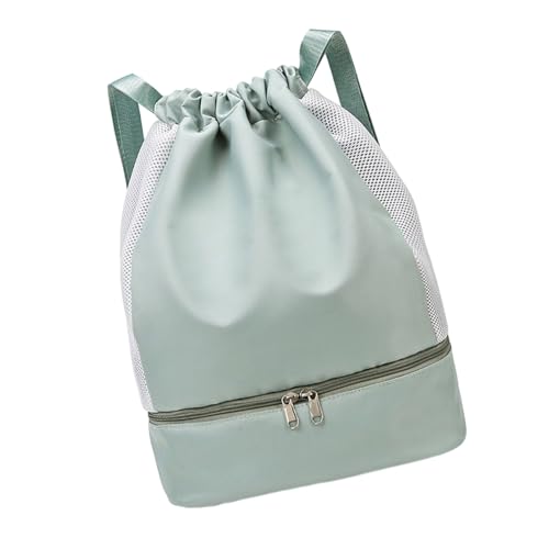 Zeiwohndc Feuchtigkeitssichere Reisetaschen Trockene Nassabteilung Feature Für Sportbegeisterte Strandtour Oxford Fabric Frauen Rucksack Moderner Stilvoller Strandschwimmrucksack von Zeiwohndc