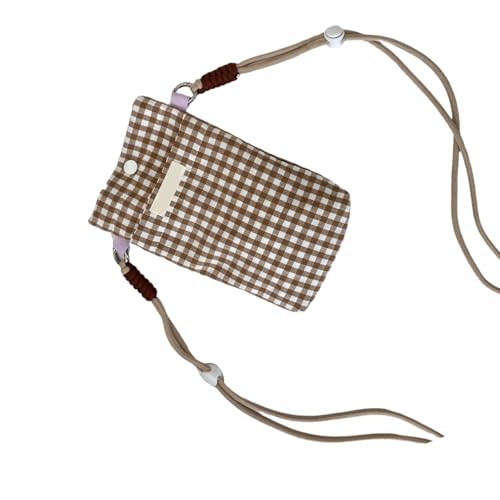 Zeiwohndc Geräumige Handys Geldbörse Brieftasche Leinwand Crossbody Geldbeutel Mit Verstellbarer Schultergurt von Zeiwohndc