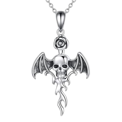 Zeiwohndc Gothic Punkschädel Halskette Für Halloween Kühne Kantige Schmucklegierung Kette Für Kostümpartys Und Einzigartige Geschenk Alternative Halloween Accessoires Zeiwohndc Gothic Punkschädel Halskette Für Halloween Kühne Kantige Schmucklegierung Kette Für Kostümpartys Und Einzigartige Geschenk Alternative Halloween Accessoires von Zeiwohndc