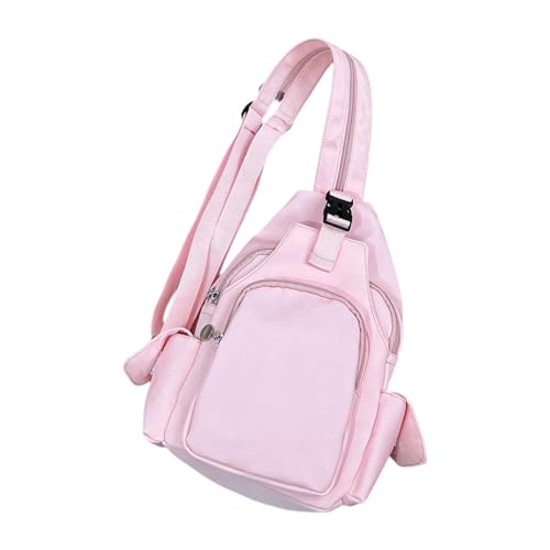 Zeiwohndc Modische Unisex Crossbody Bag Rucksack Mehrere Fächer Praktische Nylon Umhängetaschen Für Studenten Reisende Frauen Multifunktionaler Brusttasche von Zeiwohndc