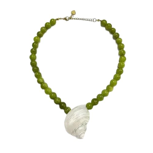 Zeiwohndc Naturhülle Perlen Halskette Schmuck Leicht Einzigartiges Meer Inspiriertes Colarbone Ketten Juwely Geschenk Für Frauen Handgefertigt Marine Inspirierte Halskette von Zeiwohndc