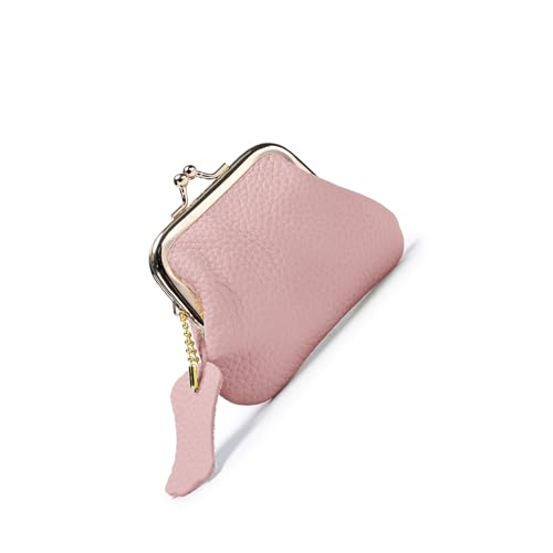 Zeiwohndc Schöne Münzbeutel Wechseln Geldbeutel Aufbewahrungstasche Leder Kussschloshalter Für Frau Mädchen Kleine Brieftaschen Schöne Wechselhändler Schlüsselbeutel Schlüsselbeutel von Zeiwohndc