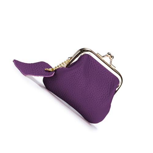 Zeiwohndc Schöne Münzbeutel Wechseln Geldbeutel Aufbewahrungstasche Leder Kussschloshalter Für Frau Mädchen Kleine Brieftaschen Schöne Wechselhändler Schlüsselbeutel Schlüsselbeutel von Zeiwohndc