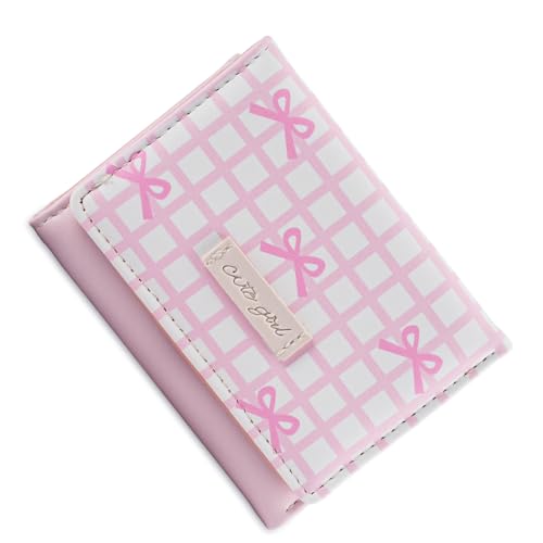 Zeiwohndc Stilvolle Kurz Gestreifte PU Leder Brieftasche Mit Elegantem Bögendesign Und Mehreren Kartenschläfen Fensterbetrieb Für Frauen Girls Striped Wallet Mit Mehreren Fächern von Zeiwohndc