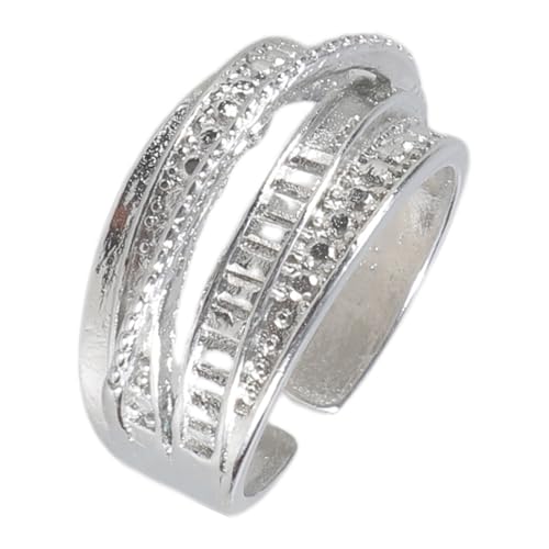 Zeiwohndc Stilvolle Offene Verstellbare Funkelnde Kubische Zirkonia Ringe Für Frauen Jubiläum Engagement Hochzeit Geschenk Schmuck Zubehör Multi Row Kubikzirkonia Set von Zeiwohndc