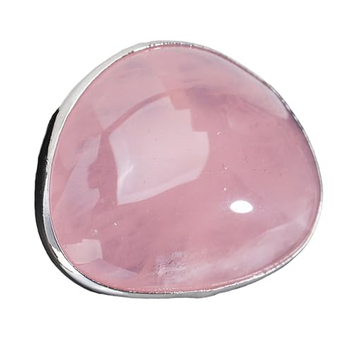 Zeiwohndc Unregelmäßige Kristallringe Glatte Polierte Oberflächen Fingerringe Unisex Accessoire Für Office Casual Outfits Vielseitiger Alltagskristallring von Zeiwohndc