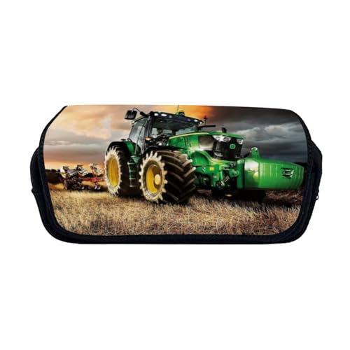 Tractor Federmäppchen Große Aufbewahrung Traktor, Federtasche Pencil Case Traktor Büro Briefpapier Tasche Geeignet Etui Für Mädchen (Styple 2#,20 * 10 * 9cm) von Zelbuck