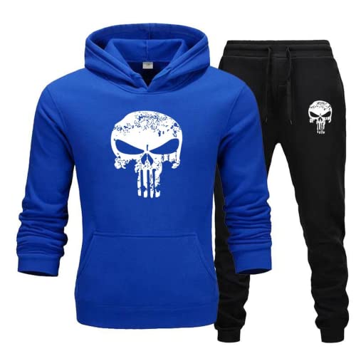 Zelbuck Unisex jogginganzug skull pullover 3d druck Herren Totenkopf Trainingsanzug Skull Totenkopf Jogginganzug für herren Trainingsanzug Pullover Jogger Set Skull Jogginganzug jogging 3d (A4,M) von Zelbuck