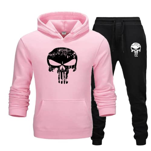 Zelbuck Unisex jogginganzug skull pullover 3d druck Herren Totenkopf Trainingsanzug Skull Totenkopf Jogginganzug für herren Trainingsanzug Pullover Jogger Set Skull Jogginganzug jogging 3d (A9,4XL) von Zelbuck