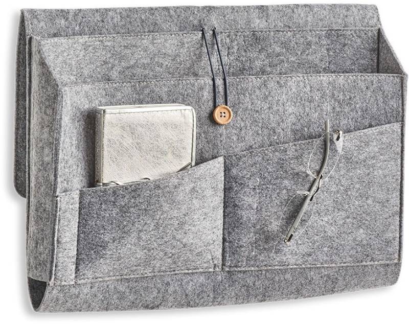 Zeller Present Aufbewahrungstasche "Couch-Organizer, Filz, grau" von Zeller Present