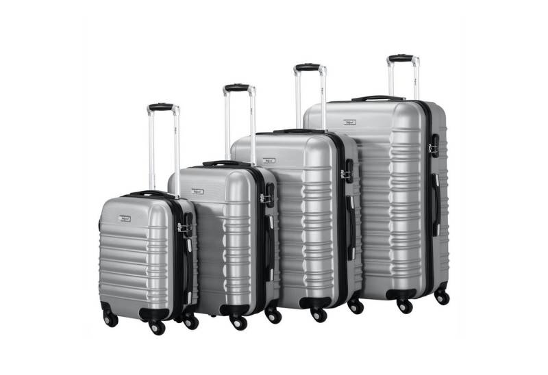 Zelsius Kofferset 4er Set, Grau, ABS Hartschalenkoffer, Zahlenschloss, Innen Trennwand, 4 Rollen Zelsius Kofferset 4er Set, Grau, ABS Hartschalenkoffer, Zahlenschloss, Innen Trennwand, 4 Rollen von Zelsius