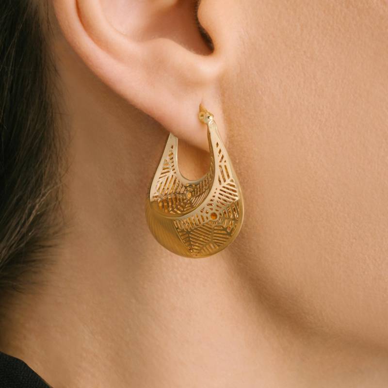 Cosmic Universe Große Creolen, Feiner Handgemachter Maximalist Schmuck, 14K Massiv Gold Netzspinne Ohrringe, Einzigartiges Sommer Hochzeitsgeschenk von ZelvetiJewelry