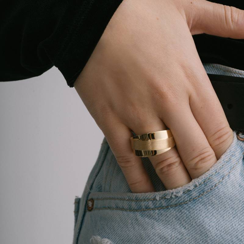 Handgefertigter Statement Ring Aus 14K Gold von ZelvetiJewelry