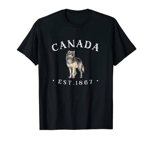 Kanada Shirt für Herren Damen | Cooler Kanada Wolf T-Shirt Kanada Shirt für Herren Damen | Cooler Kanada Wolf T-Shirt von Zen Canada