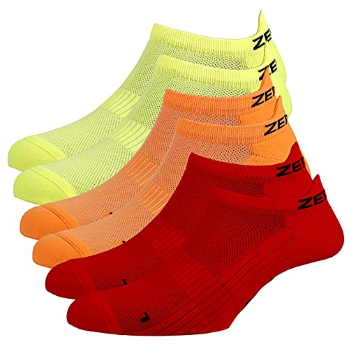 Zen Core Sneaker Füßlinge 6 Paare, Größe 35-37 und 38-41 für Damen, kurze Socken, Sport&Freizeit, Laufsocken, Fitness, Fahrradfahren, Running Socken, Atmungsaktiv, Gepolstert, Antiblasen von Zen Core