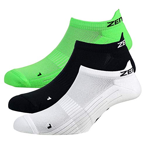 Zen Core Sneaker Füßlinge 3 Paare, Größe 40-43 und 44-47 für Herren, kurze Socken, Sport&Freizeit, Laufsocken, Fitness, Fahrradfahren, Running Socken, Atmungsaktiv, Antiblasen von Zen Core