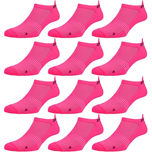 Zen Core pinke Sneaker Füßlinge 3, 6, 12 Paare, Größe 40-43 und 44-47 für Herren, kurze Socken, Sport&Freizeit, Laufsocken, Fitness, Fahrradfahren, Running Socken, Atmungsaktiv, Antiblasen von Zen Core