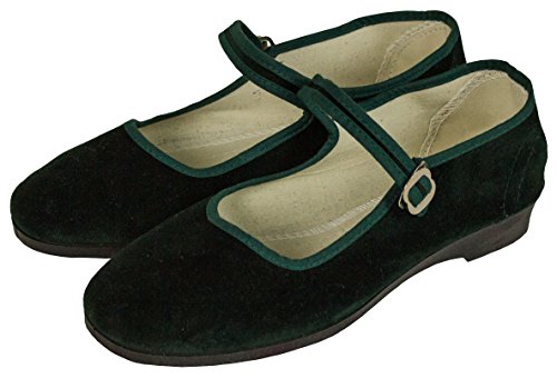 Zen Man Traditionelle chinesische Damenschuhe, Samtschuh (36, Grün) von Zen Man