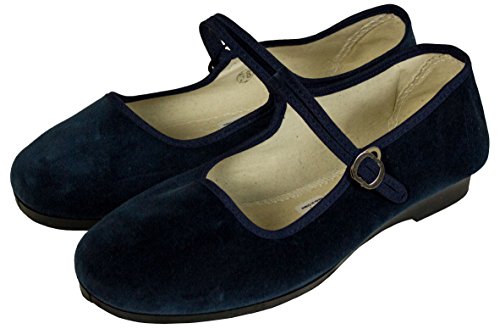 Zen Man Traditionelle chinesische Damenschuhe, Samtschuh (37, Blau) von Zen Man