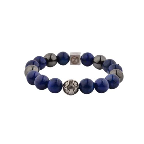 Zen-Z Premium Karma Hämatit Magnetische Perlen Armbänder für Damen Herren (Premium Karma - Lapislazuli, S/M - bis 18cm) von Trion: Z, Stein von Zen-Z