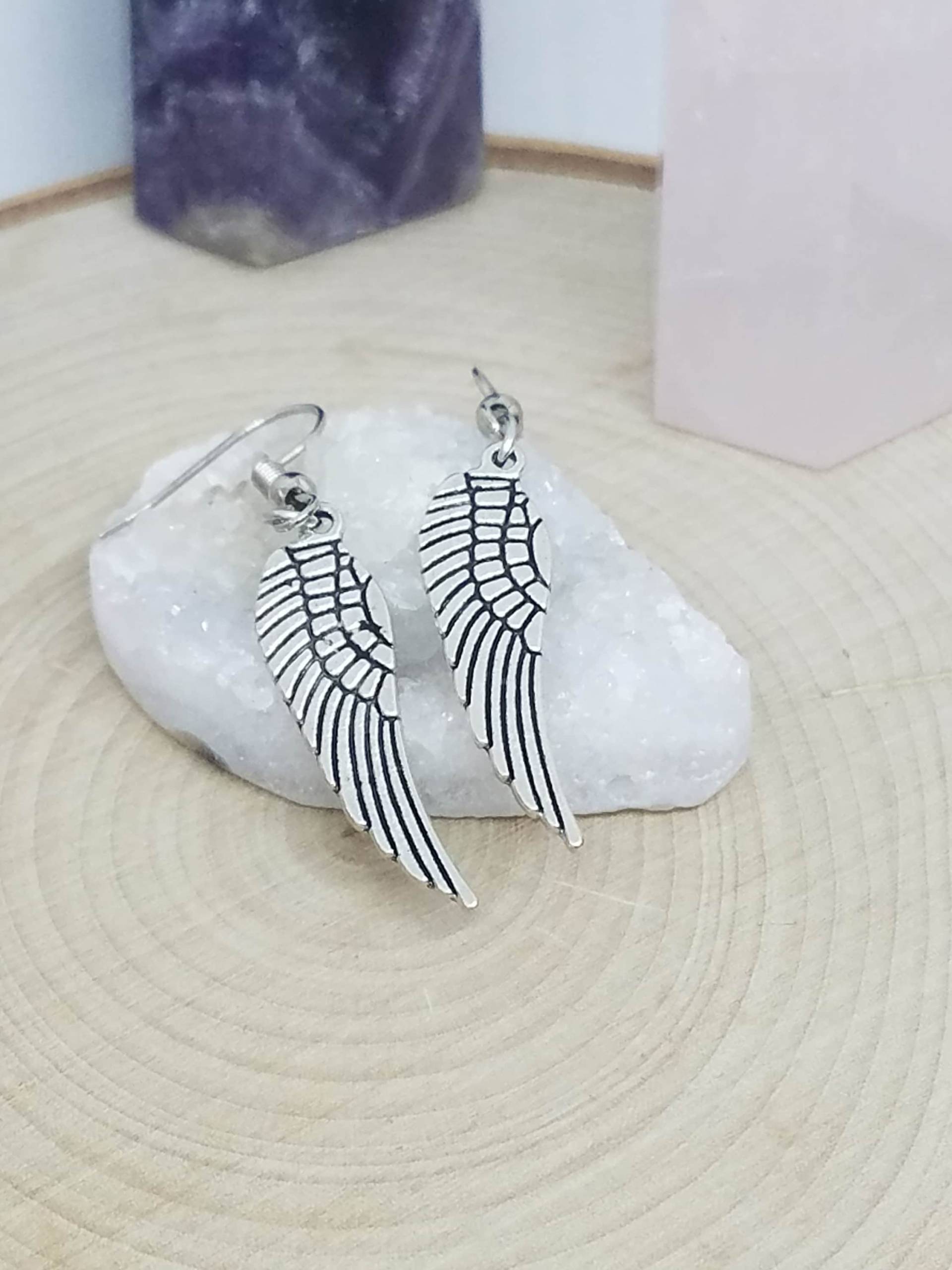 Engelsflügel Ohrringe Supernatural Inspiriert, Nickelfrei Engelsflügel Ohrringe Supernatural Inspiriert, Nickelfrei von ZenSationalGifts