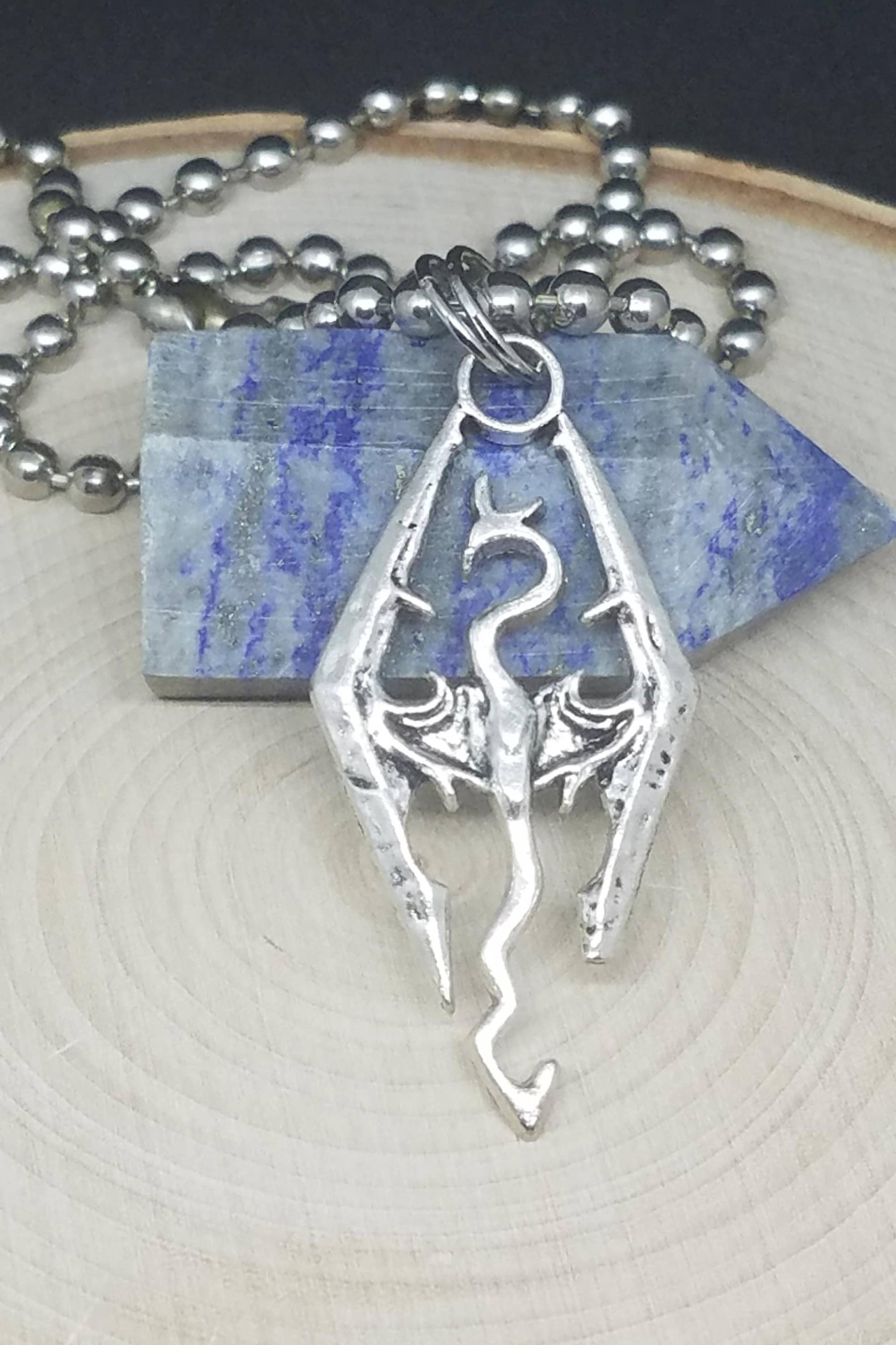 Silberne Drachen Anhänger Halskette Gothic Steampunk Schmuck Silberne Drachen Anhänger Halskette Gothic Steampunk Schmuck von ZenSationalGifts