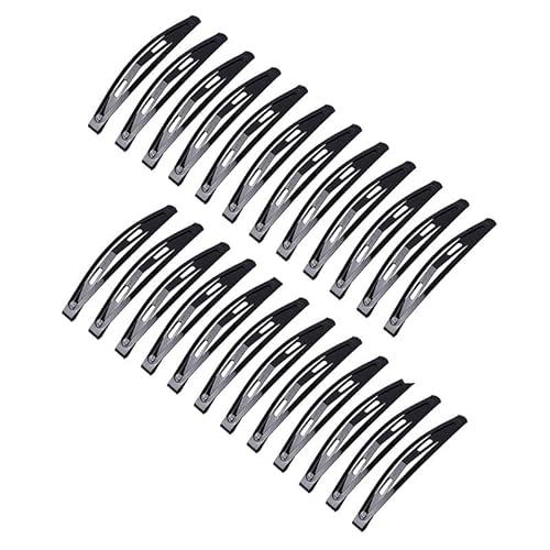 24 x Haarspangen, große Haarspangen, Metall-Haarspangen für Damen, lange rutschfeste Haarspangen, schwarze Haarspangen für Damen, Make-up-Styling (5,5 cm) von Zenarao